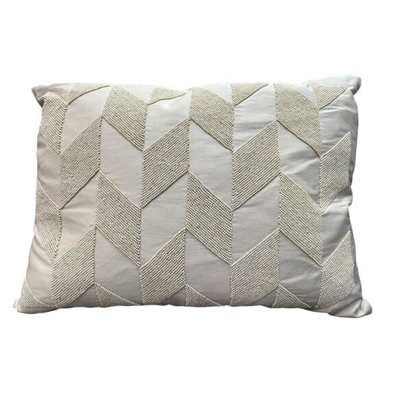 Ralph Lauren Other - Ralph Lauren Lucia Herringbone Beaded Decorative Pillow GREY NEW $285